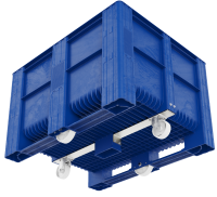 Bins Liso Azul con ruedas (apilable 1)6